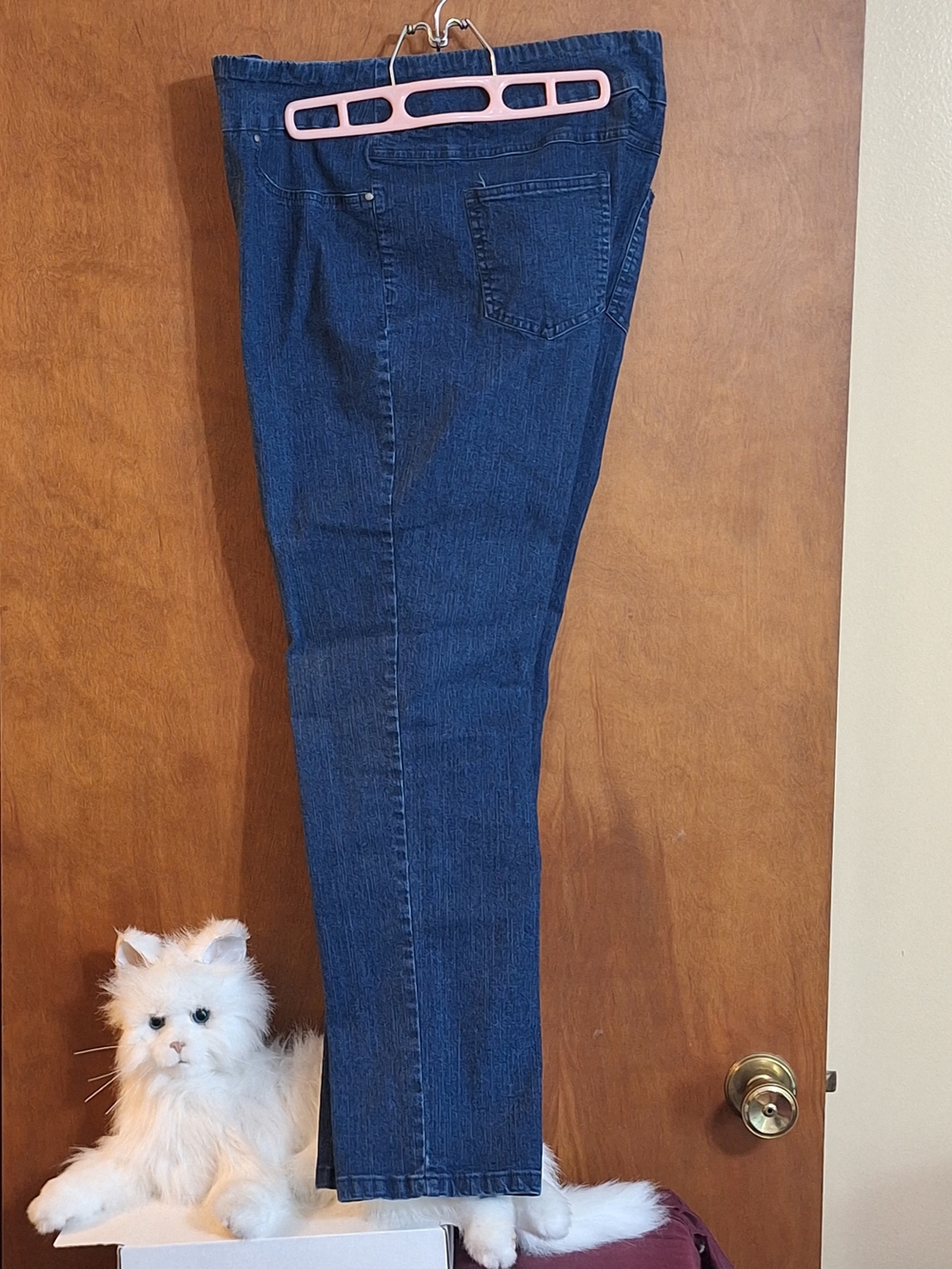 Ruby Rd. Women's Skinny Jeans in Dark Blue Denim
